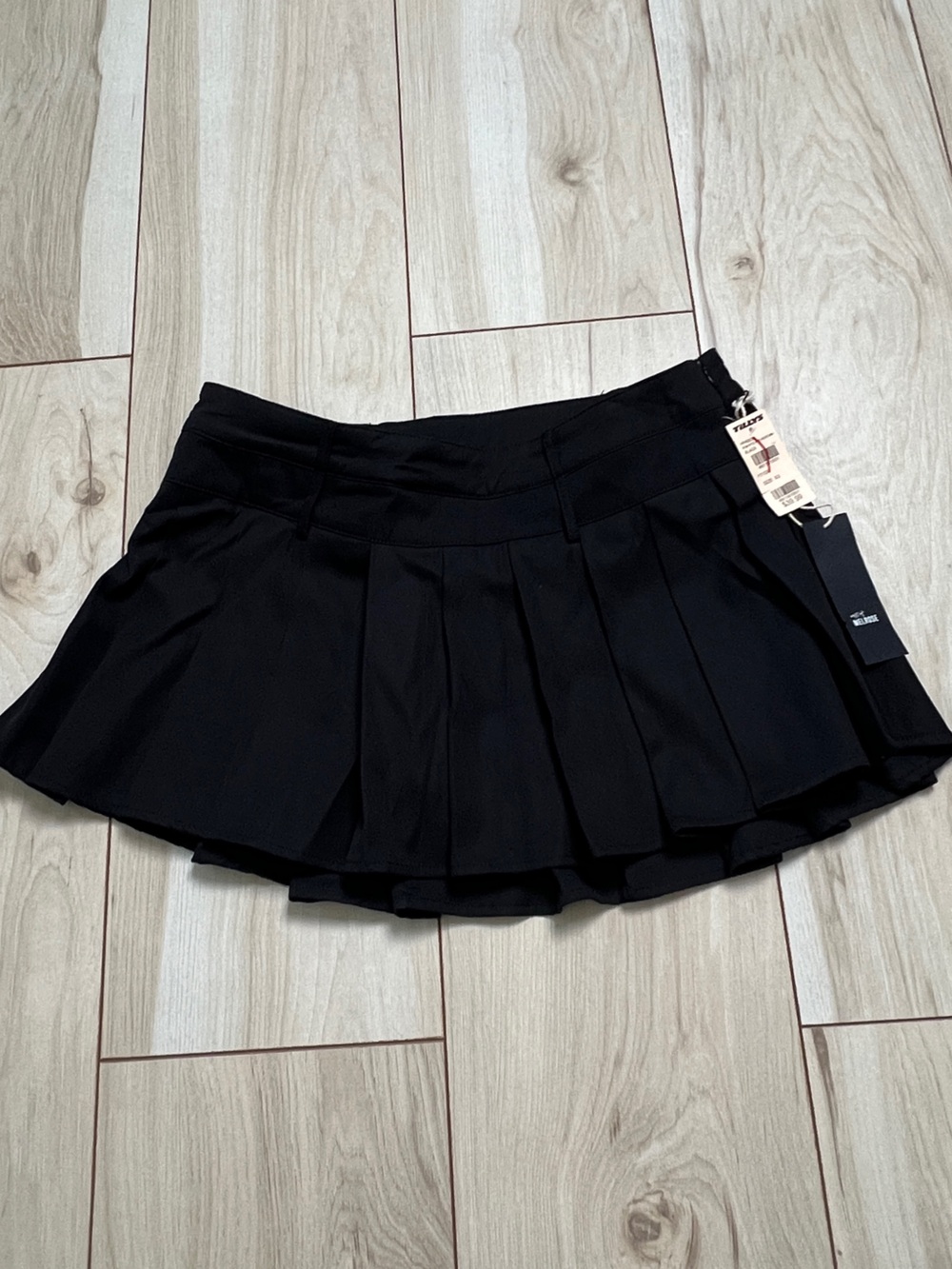 Tilly's Black Pleated Mini Skirt